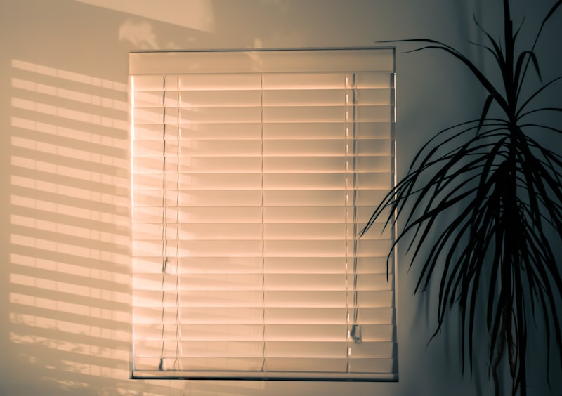 Faux wood blinds